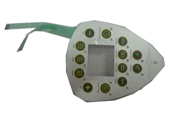 Le bouton poussoir a mené le contact à membrane avec la queue de deux circuits/1,5 millimètres de panneau d'aluminium