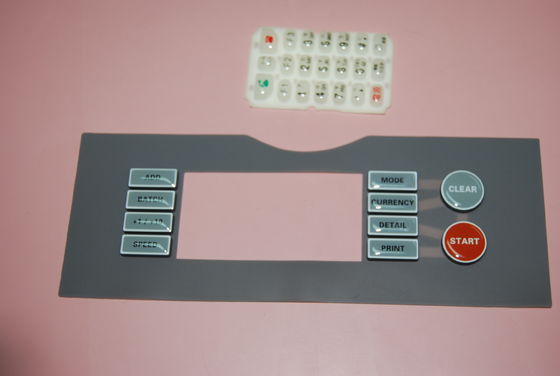 Het HUISDIER van de metaalkoepel/van het Membraanschakelaar van PC Waterdicht Tastbaar Type 0.3mm - 1.5mm