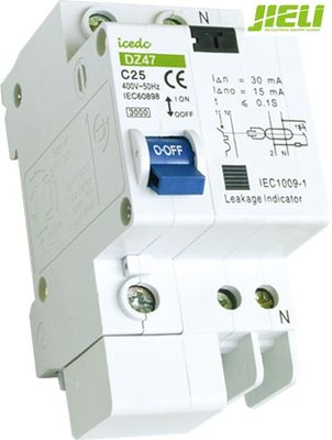 Dubbele Faseac Overblijvende Huidige Stroomonderbreker, Motor Geschatte Stroomonderbrekers iec60898-1