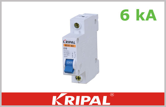 DZ47 Mały / Mini wyłącznik elektryczny Bezpieczny wyłącznik MCB 4500A 6000A IN: B, C, D: 1 ~ 63A 1P, 1P + N, 2P, 3P, 3P + N, 4P
