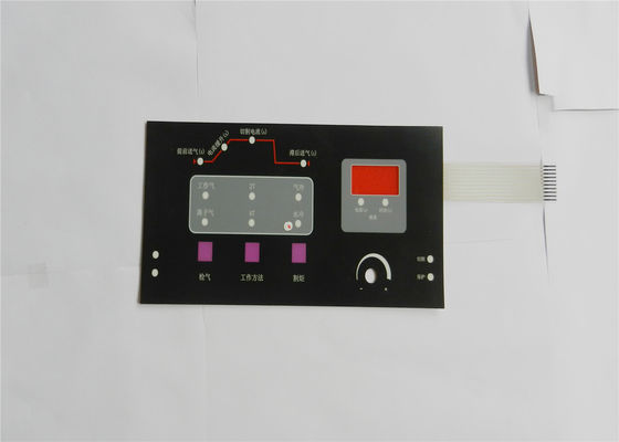 Claviers numériques tactiles de contact à membrane de panneau de commande de clés d'OEM, recouvrement de clavier numérique de LED