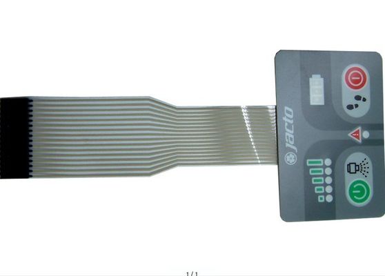 0.55mm Druckknopf-flexibler von hinten beleuchteter Membranschalter Autotex-HAUSTIER Leichtgewichtler