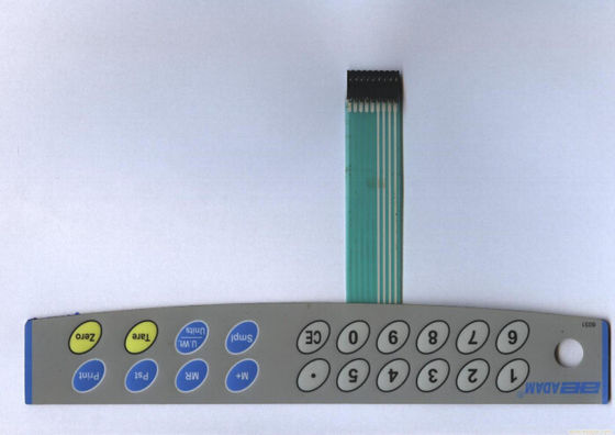 Contacts à membrane personnalisables de relief par clé de clavier avec étanche à l'humidité