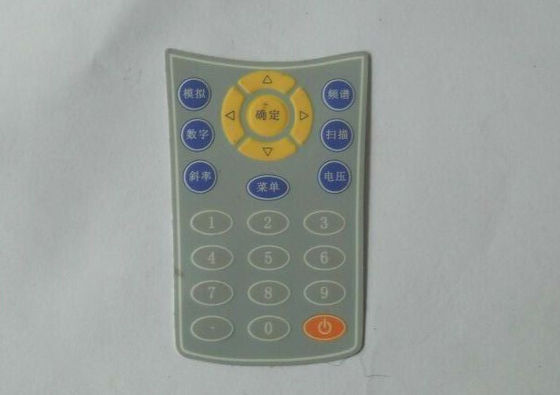 Custom PC And PET Membrane Graphic Overlay For Control Panel , 0.05 to 1.0mm 