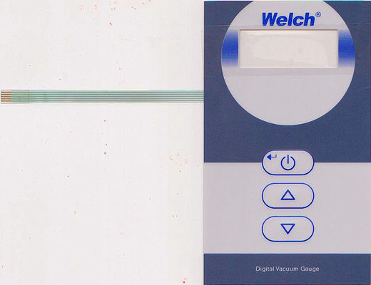 Silk-screen Printed Membrane Switch and backlight membrane  keypad auotype pet and 3M adhesive with metal dome and led
