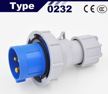 Waterproof IP67 Industrial plugs model SF-0132 (16A 220VAC 2P+E) 0232(32A)
