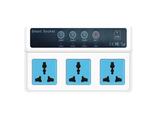 New Fashion GSM Power Socket cellphone Remote Control GSM Power Switch 3 Sockets HA-G08