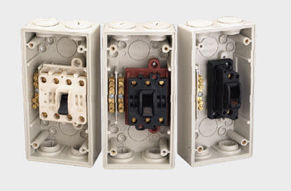 Mini IP66 Outdoor screwed Weather Protected isolator Switch with double / triple pole