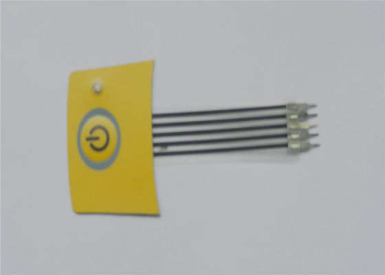Male Connector One Push Button Membrane Switch / Membrane Keyboards