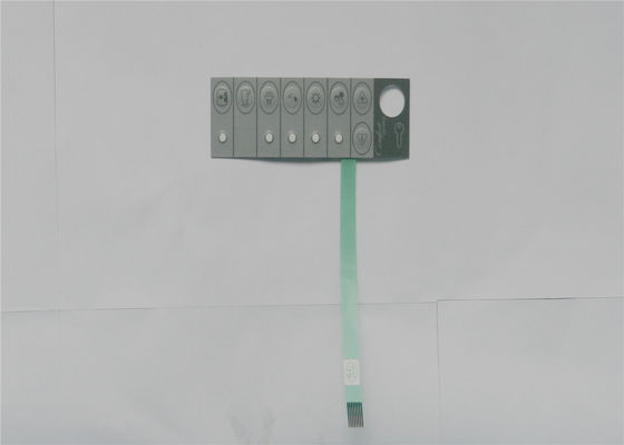 Interruptor de membrana fino integrado del LED con la bóveda táctil del metal del poliéster del OEM