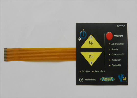 Polyester Metal Dome Push Button Tactile Textured LED Membrane Touch Switch