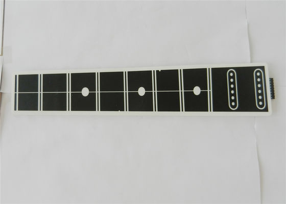 Flat Keypad LED Flexible Membrane Switch With Connector And Circuit