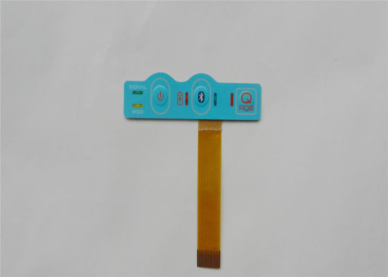 Interruptor de membrana impermeável do diodo emissor de luz da borracha de silicone 1W, interruptor IP67 do filme 35V fino