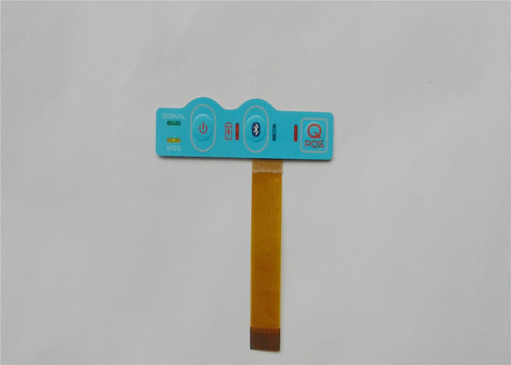 Interruptor de membrana impermeável do diodo emissor de luz da borracha de silicone 1W, interruptor IP67 do filme 35V fino