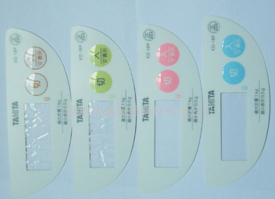 WaterProof PET PC Flexible Membrane Switch High Transmittance IP68 With SGS , Rohs