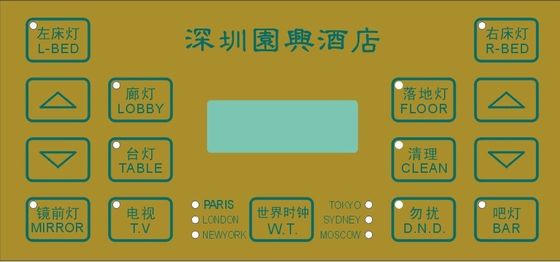 El interruptor de membrana táctil del circuito flexible cubrió con Cóncavo-convexo adhesivo de 3M