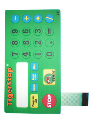 Rubber Membrane Switch Panel Graphic Overlay For Home