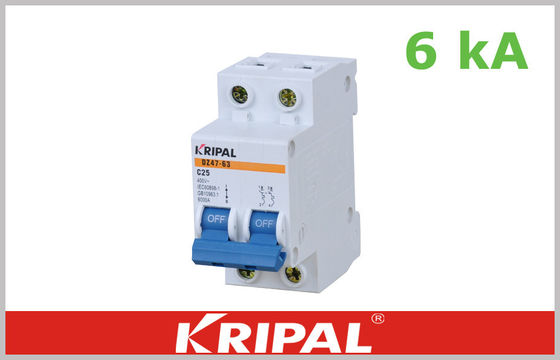 DZ47 Mały / Mini wyłącznik elektryczny Bezpieczny wyłącznik MCB 4500A 6000A IN: B, C, D: 1 ~ 63A 1P, 1P + N, 2P, 3P, 3P + N, 4P