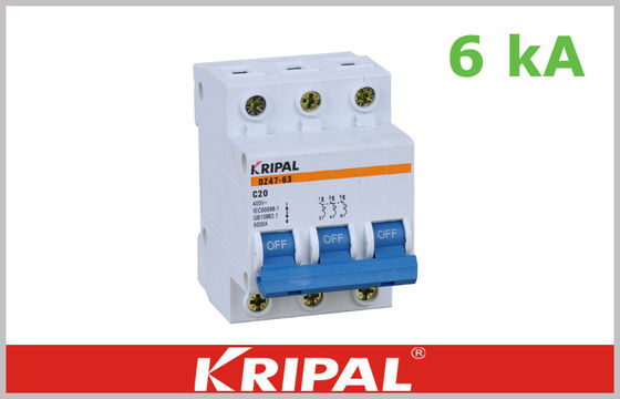 Commerciële Automatische Miniatuurstroomonderbreker Elektromcb 6000A