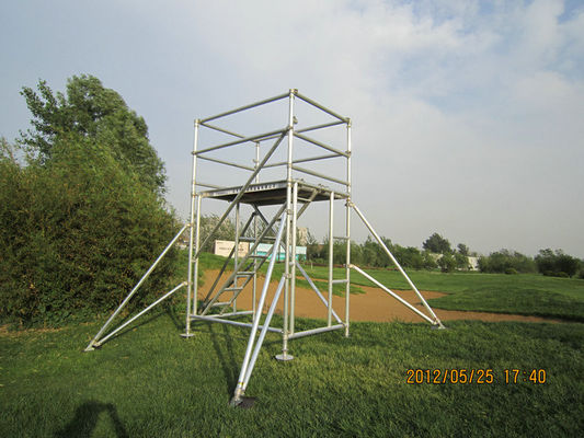 Light Weight mini stand Steel  Scaffold Platform with Ring lock joints EN1004 2004 Cold Pressed