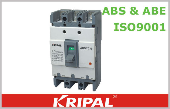 القالب الصناعي / مقولب / مصبوب حالة قواطع دوائر 3 القطب ، 125A ، 150A ، 175A ، 200A ، 225A ABS203 ABS225