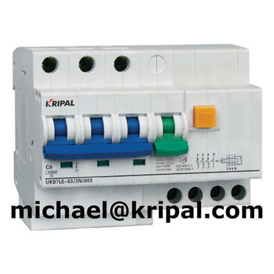 Interruptor atual residual com proteção RCBO da sobrecarga
