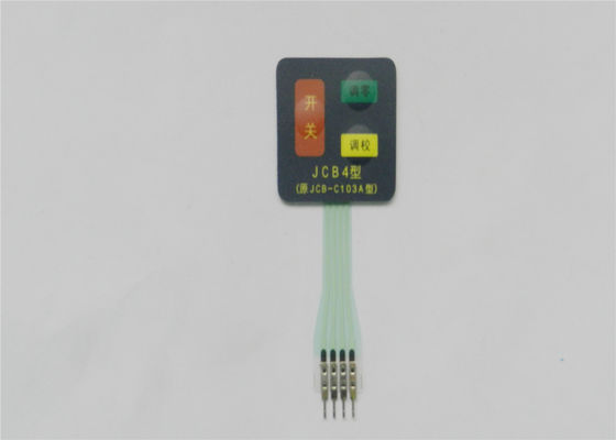 Interruptor de membrana tátil flexível do PWB do diodo emissor de luz com o óleo verde impresso