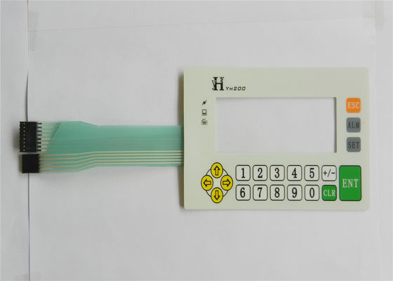 Teclados táteis do interruptor de membrana do painel de controle das chaves do OEM, folha de prova do teclado do diodo emissor de luz