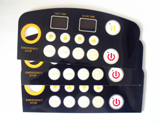 Embossed Flat Metal Dome PCB Single Membrane Switch For Function Keyboard