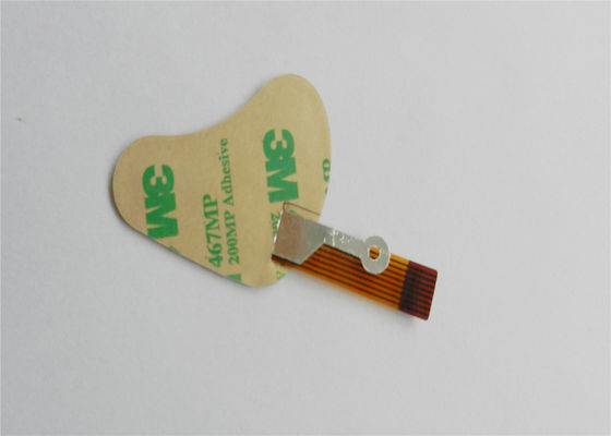 Embossed Flat Poly Metal Dome PCB LED Membrane Switch , Glod Washed