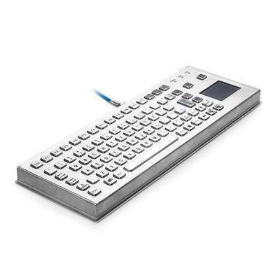 IP65 Waterproof Flexible Keyboard With Touchpad , Integrated Touchpad