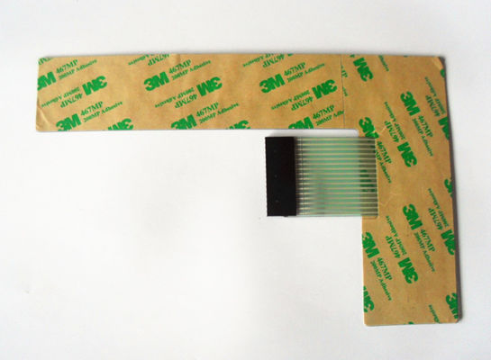 Backlight 3M Adhesive Flexible Membrane Switch Custom With LED window