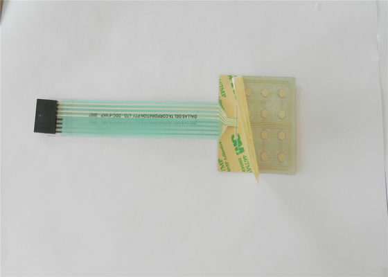 Claviers numériques tactiles de contact à membrane de panneau de commande de clés d'OEM, recouvrement de clavier numérique de LED