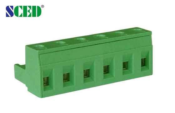 Conector enchufable del bloque de terminales de la hembra 7.62m m 300V 18A para el control de la industria