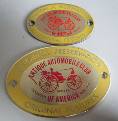 China manufacturer for metal plaques, metal sign plate and logo plaque, zinc alloy pemasok