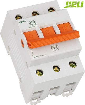 Silver / Copper Commercial Isolator Switch Double Pole With 1.25In Breaking Capacity