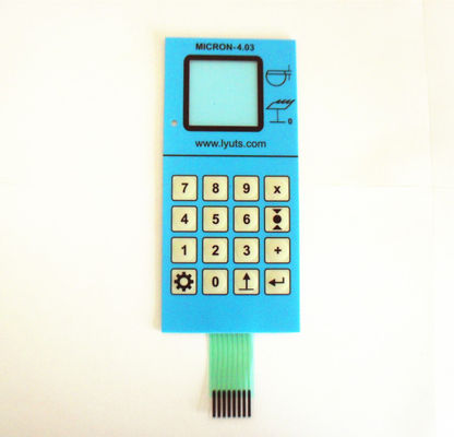 Five Push Button Waterproof Membrane Switch In Transparent Window Medical Equipment
