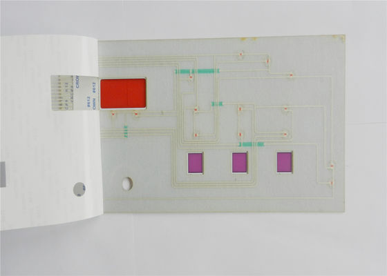Claviers numériques tactiles de contact à membrane de panneau de commande de clés d'OEM, recouvrement de clavier numérique de LED