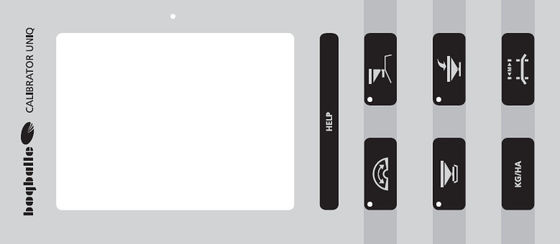 Backlight Membrane Switch with LGF Light  autotype pet and 3M adhesive printing yellow white red color