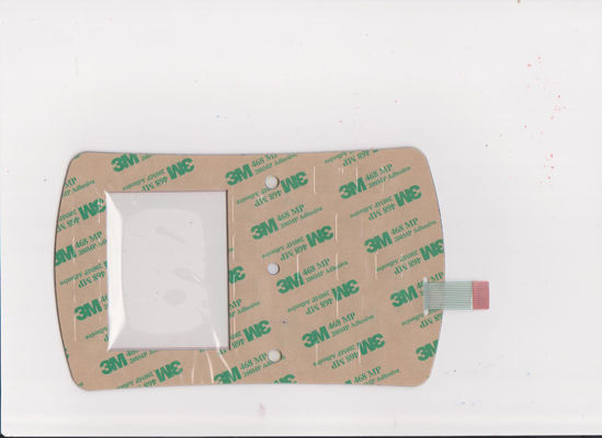 Backlight Membrane Switch with LGF Light  autotype pet and 3M adhesive printing yellow white red color