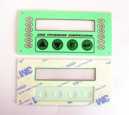 0.05 Adhesive PET Tactile Membrane Switch Panel touchscreen overlay