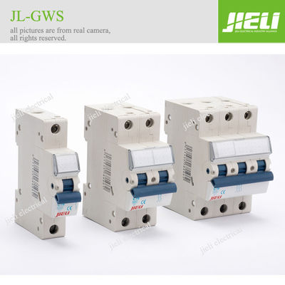 10KA Silver Short Mini Circuit Breaker With Moulded Case , Thermal Overload Relay