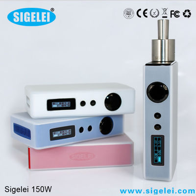 Floating 510 Thread Variable Voltage E Cig 2PCS 18650 Battery Sigelei 150 W
