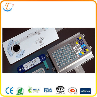 Dome Keys Flat Membrane Switch Panel / Membrane Keypad For Electronics