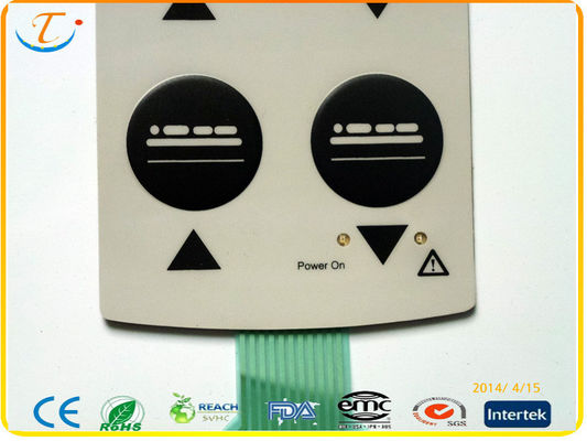 Metal Dome Membrane Switch Keypad Tactile Flexible For Medical Equipment