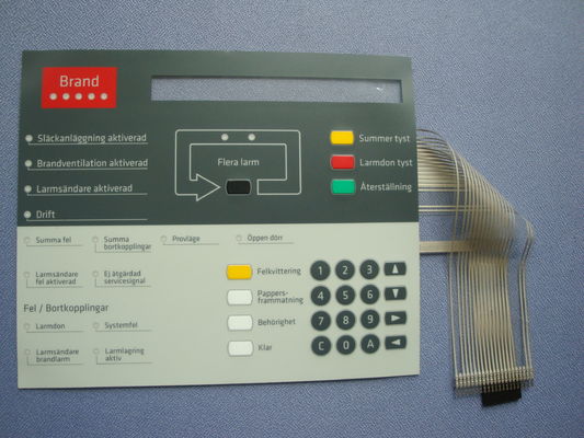PET RoHS Silicone Rubber Membrane Switches With 3m Adhesive