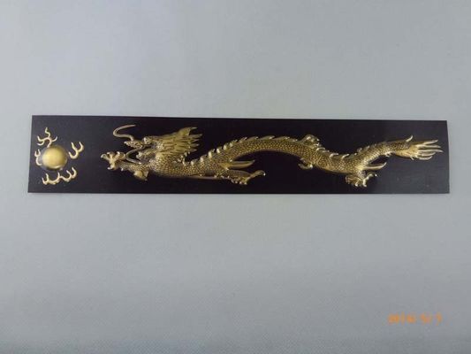Plaques d'identification en aluminium en métal de modèle traditionnel chinois avec la surface de ponçage/tréfilage