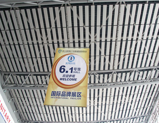 Le grand plat perforé suspendu fait sur commande de plafond en métal/a perforé le revêtement en aluminium