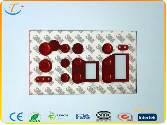 Industrial Stickers Poly Dome Graphic Overlays glossy / matt With 7 - color Silk Printing