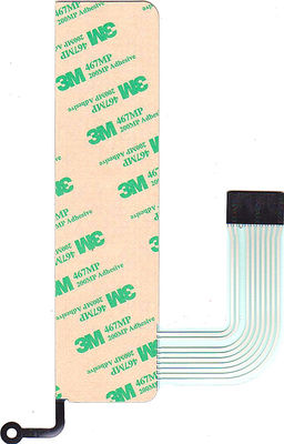 Membrane Switch and backlight membrane  keypad auotype pet and 3M adhesive with metal dome and led Side View